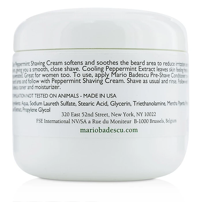 Mario Badescu Peppermint Shaving Cream 118ml 4 Mario Badescu Peppermint Shaving Cream 118ml - Image 2