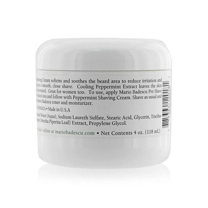 Mario Badescu Peppermint Shaving Cream 118ml 5 Mario Badescu Peppermint Shaving Cream 118ml - Image 3