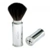 Edwin Jagger Nickel Travel Shaving Brush (Black Synthetic) -Shave Master Pro 21m529