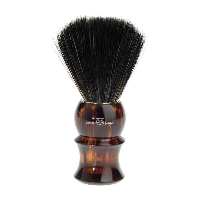 Edwin Jagger Imitation Tortoiseshell Shaving Brush (Black Synthetic) 3 Edwin Jagger Imitation Tortoiseshell Shaving Brush (Black Synthetic)