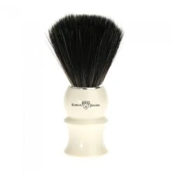 Edwin Jagger Imitation Ivory Shaving Brush (Black Synthetic)