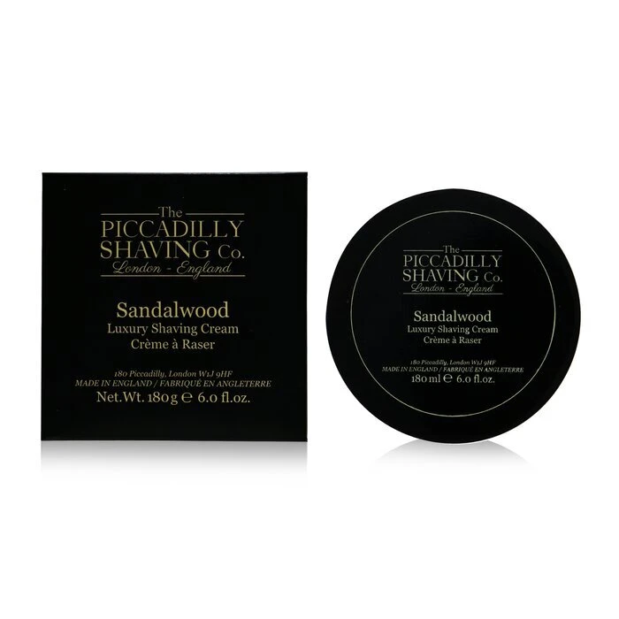 The Piccadilly Shaving Co. Sandalwood Luxury Shaving Cream 180g 4 The Piccadilly Shaving Co. Sandalwood Luxury Shaving Cream 180g - Image 2
