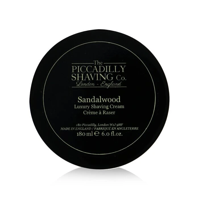 The Piccadilly Shaving Co. Sandalwood Luxury Shaving Cream 180g 3 The Piccadilly Shaving Co. Sandalwood Luxury Shaving Cream 180g