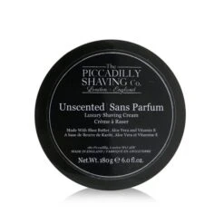 The Piccadilly Shaving Co. Unscented Luxury Shaving Cream 180g