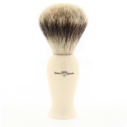 Edwin Jagger Imitation Ivory Best Badger Shaving Brush (Deluxe)