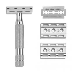Rockwell 6C White Chrome DE Safety Razor