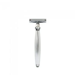 Edwin Jagger Bulbous Barley DE Safety Razor + Free Feather Blades