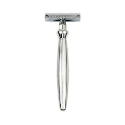 Edwin Jagger Bulbous Lined DE Safety Razor & Feather Blades (Closed Comb)