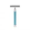 Edwin Jagger 3ONE6 Stainless Steel Anodised Light Blue DE Safety Razor