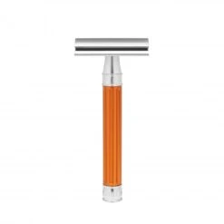 Edwin Jagger 3ONE6 Stainless Steel Anodised Orange DE Safety Razor