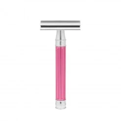 Edwin Jagger 3ONE6 Stainless Steel Anodised Pink DE Safety Razor