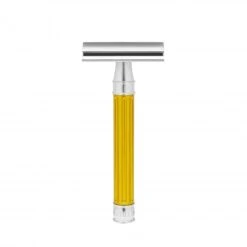 Edwin Jagger 3ONE6 Stainless Steel Anodised Yellow DE Safety Razor