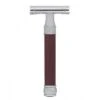 Edwin Jagger DE812 Burgundy DE Safety Razor (Closed Comb) 2 Edwin Jagger DE812 Burgundy DE Safety Razor (Closed Comb) -Shave Master Pro de812bl front