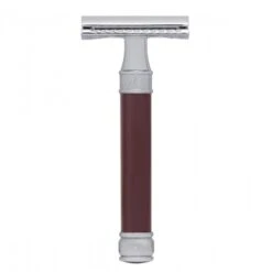 Edwin Jagger DE812 Burgundy DE Safety Razor (Closed Comb)