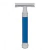 Edwin Jagger DE83 Blue DE Safety Razor (Closed Comb) -Shave Master Pro de83bl front