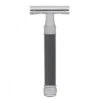 Edwin Jagger DE85 Grey DE Safety Razor (Closed Comb) -Shave Master Pro de85bl front