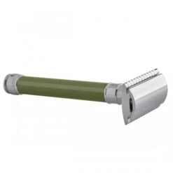 Edwin Jagger DE88 Long Green DE Safety Razor (Closed Comb) 15 Edwin Jagger DE88 Long Green DE Safety Razor (Closed Comb) -Shave Master Pro del88bl slant side front right