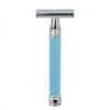 Edwin Jagger Long Blue DE Safety Razor (Closed Comb) -Shave Master Pro delbe14 edit