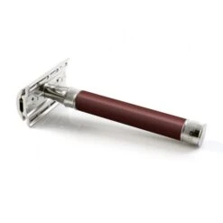 Edwin Jagger 3ONE6 Stainless Steel Burgundy DE Safety Razor -Shave Master Pro dess12bl 2