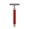 Edwin Jagger 3ONE6 Stainless Steel Red DE Safety Razor