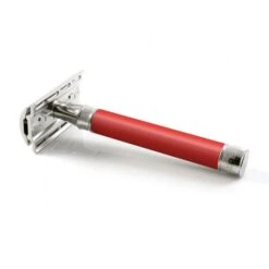 Edwin Jagger 3ONE6 Stainless Steel Red DE Safety Razor -Shave Master Pro dess1bl 2
