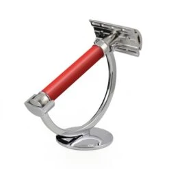 Edwin Jagger 3ONE6 Stainless Steel Red DE Safety Razor -Shave Master Pro dess1bl 3