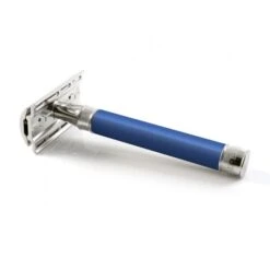Edwin Jagger 3ONE6 Stainless Steel Blue DE Safety Razor -Shave Master Pro dess3bl 2