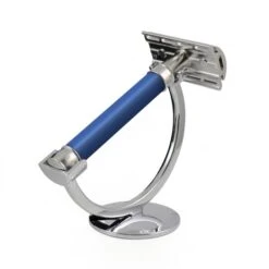 Edwin Jagger 3ONE6 Stainless Steel Blue DE Safety Razor -Shave Master Pro dess3bl 4