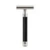 Edwin Jagger 3ONE6 Stainless Steel Imitation Ebony DE Safety Razor -Shave Master Pro dess6bl