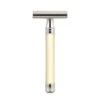 Edwin Jagger 3ONE6 Stainless Steel Imitation Ivory DE Safety Razor -Shave Master Pro dess7bl