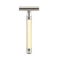Edwin Jagger 3ONE6 Stainless Steel Imitation Ivory DE Safety Razor