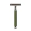 Edwin Jagger 3ONE6 Stainless Steel Green DE Safety Razor -Shave Master Pro dess8bl