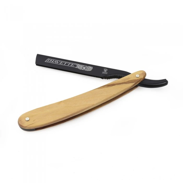 Dovo Olive Wood & Black Aluminium Shavette Razor 3 Dovo Olive Wood & Black Aluminium Shavette Razor