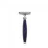 Edwin Jagger Bulbous Blue DE Safety Razor + Free Feather Blades 2 Edwin Jagger Bulbous Blue DE Safety Razor + Free Feather Blades -Shave Master Pro edwin jagger blue bulbous de safety razor