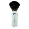Edwin Jagger Chrome Plated Silver Travel Shaving Brush (Black Synthetic) -Shave Master Pro edwin jagger chrome plated silver travel shaving brush black synthetic