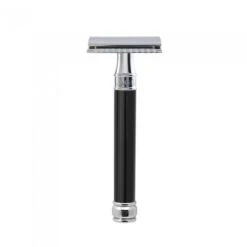 Edwin Jagger DE86 Long Black DE Safety Razor (Closed Comb)