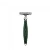 Edwin Jagger Green Bulbous DE Safety Razor + Free Feather Blades -Shave Master Pro edwin jagger green bulbous de safety razor