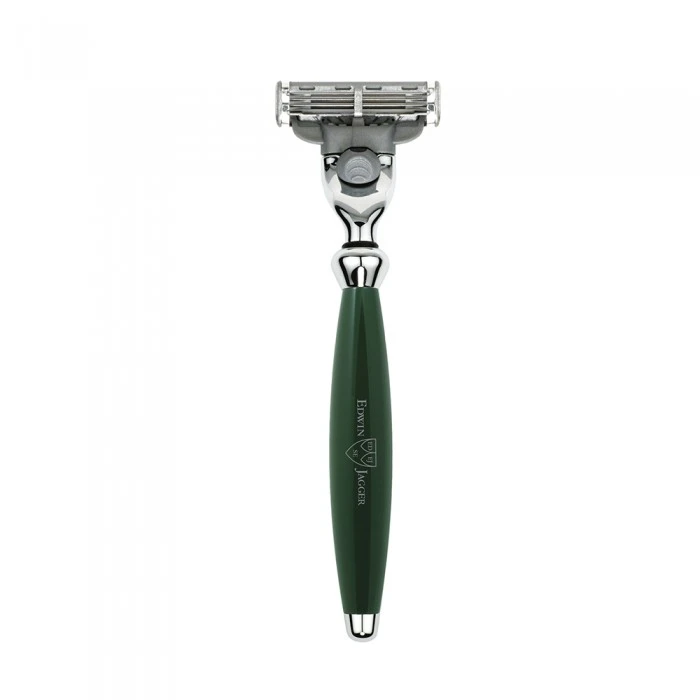 Edwin Jagger Bulbous Green Mach3 Razor 3 Edwin Jagger Bulbous Green Mach3 Razor