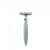 Edwin Jagger Bulbous Grey DE Safety Razor + Free Feather Blades -Shave Master Pro edwin jagger grey bulbous safety razor