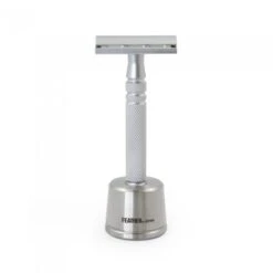 Feather All Stainless AS-D2 DE Razor And Stand