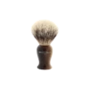 Edwin Jagger Plaza Imitation Light Horn Silver Tip Badger Shaving Brush -Shave Master Pro lhpsbst front