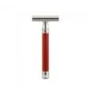 Edwin Jagger 3ONE6 Stainless Steel Anodised Red DE Safety Razor 1 Edwin Jagger 3ONE6 Stainless Steel Anodised Red DE Safety Razor -Shave Master Pro pps dessga1bl front