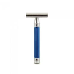 Edwin Jagger 3ONE6 Stainless Steel Anodised Blue DE Safety Razor