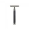 Edwin Jagger 3ONE6 Stainless Steel Anodised Gunmetal DE Safety Razor -Shave Master Pro pps dessga5bl front