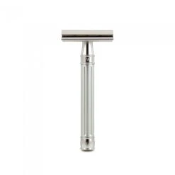 Edwin Jagger 3ONE6 Stainless Steel Anodised Silver DE Safety Razor