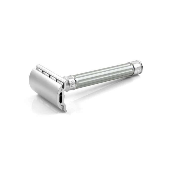 Edwin Jagger 3ONE6 Stainless Steel Anodised Silver DE Safety Razor 4 Edwin Jagger 3ONE6 Stainless Steel Anodised Silver DE Safety Razor - Image 2