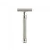 Edwin Jagger 3ONE6 Stainless Steel Knurled DE Safety Razor -Shave Master Pro pps dessknbl front