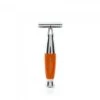 Edwin Jagger Orange & Chrome DE Safety Razor 1 Edwin Jagger Orange & Chrome DE Safety Razor -Shave Master Pro r350crsr 2