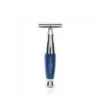 Edwin Jagger Blue & Chrome DE Safety Razor -Shave Master Pro r353crsr