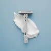 Rockwell Model T Adjustable Safety Razor White Chrome -Shave Master Pro rockwell model t white chrome